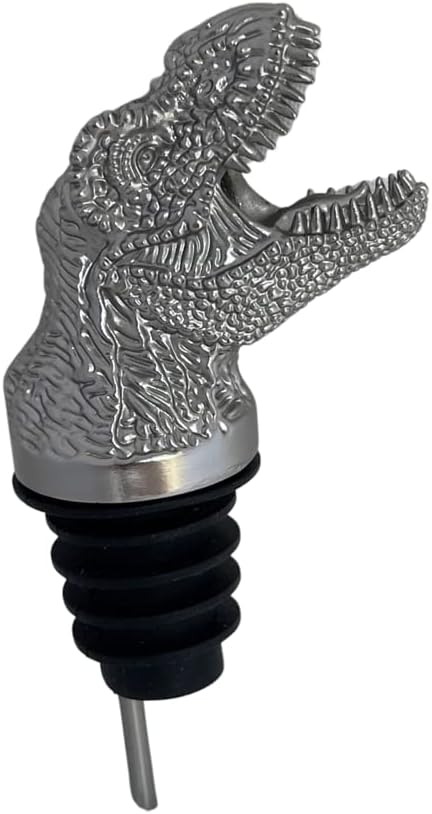 T-Rex Wine Aerator Pourer Spout – Funny Dinosaur Wine Gift for Men & Women – Novelty Animal Wine Accessory for Parties & Home Bar