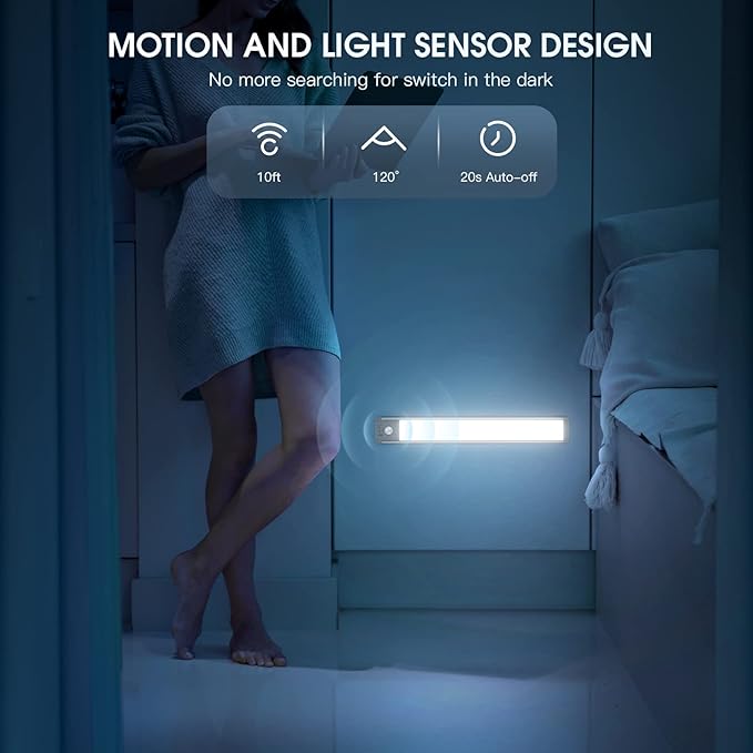 10inch Under Cabinet Lighting Motion Sensor Light Closet Lights Under Counter Lights