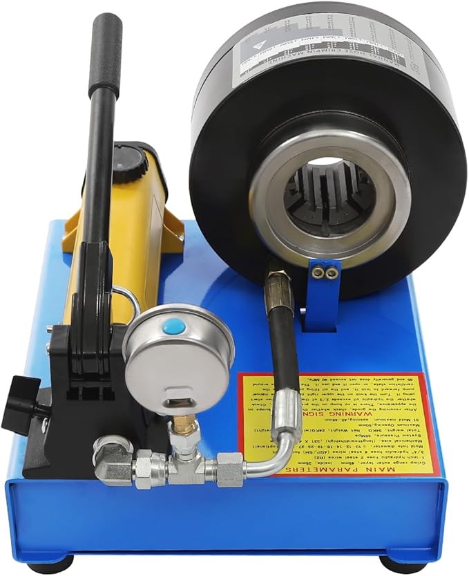 0.24"-0.98" Hand Hydraulic Hose Crimping Tool with 8 Sets of Dies