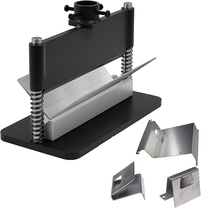 12" Press Brake Attachment, Hydraulic Press Accessories Kit, Dual Spring Design, Heavy Duty Metal Bending Tool For Standard 12/20 Ton Hydraulic Shop Presses