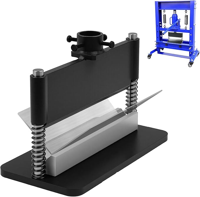 12" Press Brake Attachment, Hydraulic Press Accessories Kit, Dual Spring Design, Heavy Duty Metal Bending Tool For Standard 12/20 Ton Hydraulic Shop Presses