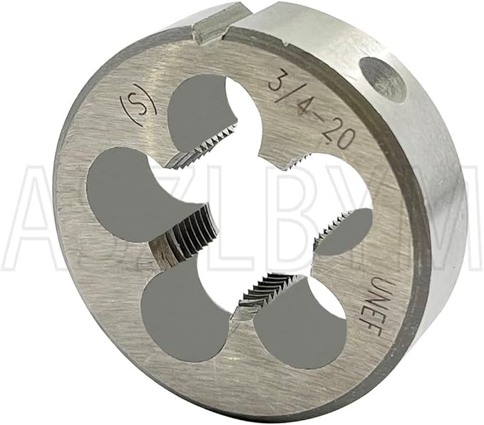 3/4-20 HSS Tap And Die Set， UNEF Machine Thread Tap And UNEF Round Thread Die Right Hand