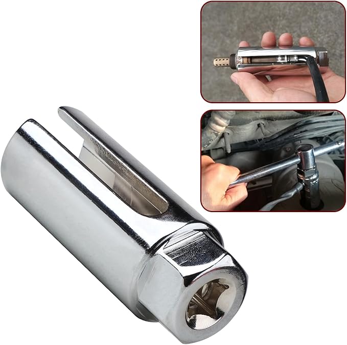 5 Pcs Automotive Oxygen Sensor Socket Wrench Remover tool and Thread Chaser Set