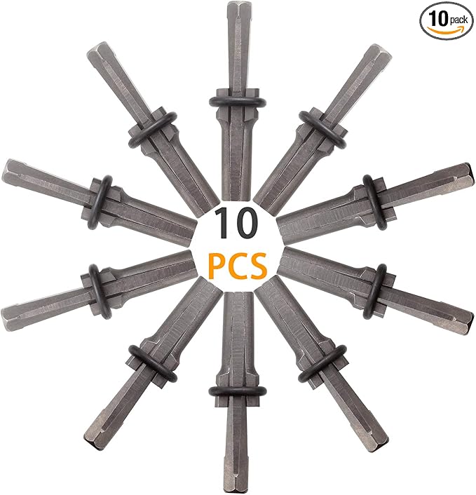 10 Packs of Heavy Duty Wedge and Feather Shims, Abuff 5/8 Inch Plug Shim and Wedge Concrete Rock Stone Splitter Hand Tools