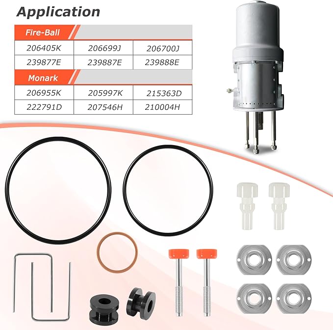 206728 Repair Kit Fits for Fire-Ball and Monark Air Motors Oil Pump, Replacement for #206-728, 206728