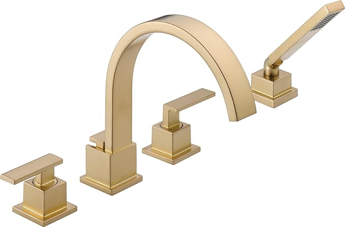 DELTA FAUCET T4753-CZ Roman Tub, 8.75 x 26.00 x 8.75 inches, Champagne Bronze