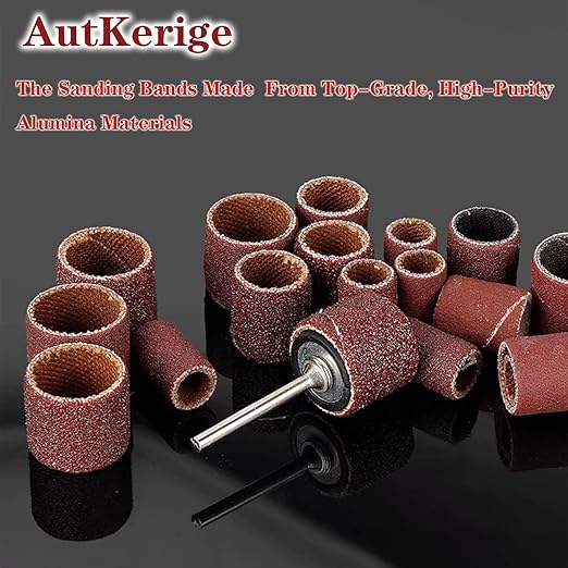1 Inch Sanding Discs 334 PCS for Dremel - Alumina Hook & Loop Wet/Dry Sandpaper 60-10000 Grit, Rotary Tool Accessories Kit with Backing Pad