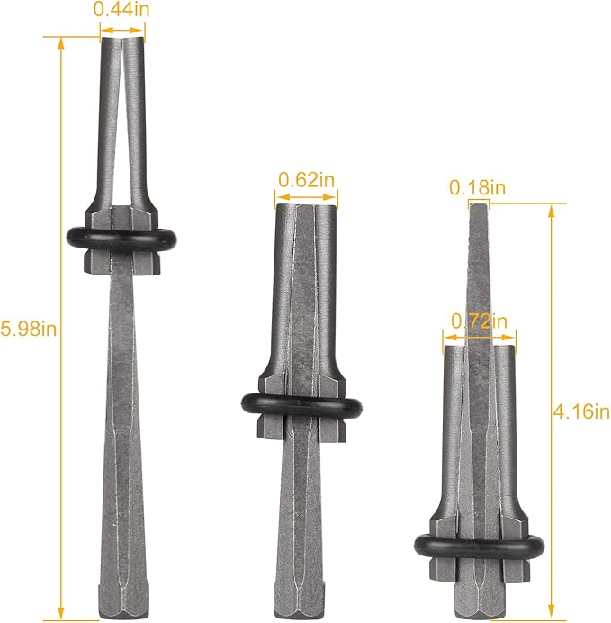 10 Packs of Heavy Duty Wedge and Feather Shims, Abuff 5/8 Inch Plug Shim and Wedge Concrete Rock Stone Splitter Hand Tools