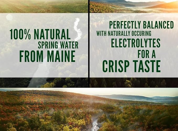 Poland Spring Water Bottles 24 Pack - Bottled Water, Small Water Bottles, Mini Water Bottle, Poland Spring 8 oz Bottled Water 24 Pack, 8 oz water bottles Drinking Water - Spring Water Bottles 24 Pack