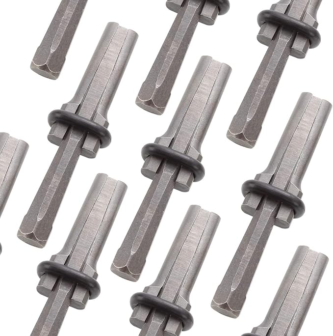 10 Packs of Heavy Duty Wedge and Feather Shims, Abuff 5/8 Inch Plug Shim and Wedge Concrete Rock Stone Splitter Hand Tools
