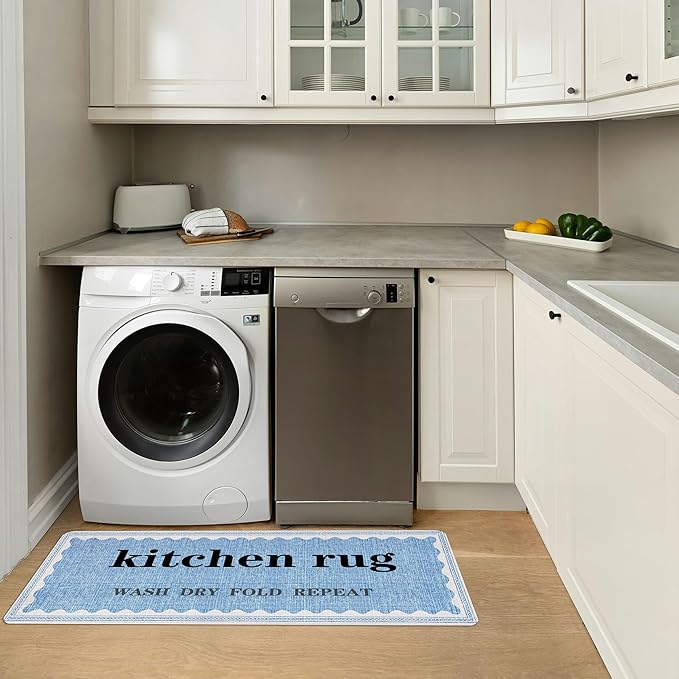 Kitchen Mat - Non-Slip, Washable, Water-Absorbent, Kitchen Entrance Rug Suitable for Laundry Room, Kitchen, Sink Area and Corridor. (24x72)