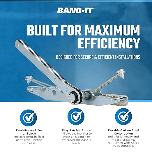 BAND-IT S03869 Center Punch Tool, Light Duty Hand Tool To Be Used With 3/8" And 5/8" Width Center Punch Style Clamps