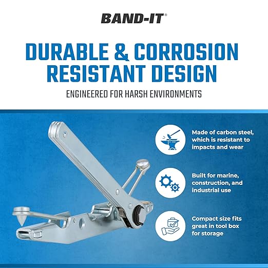 BAND-IT S03869 Center Punch Tool, Light Duty Hand Tool To Be Used With 3/8" And 5/8" Width Center Punch Style Clamps