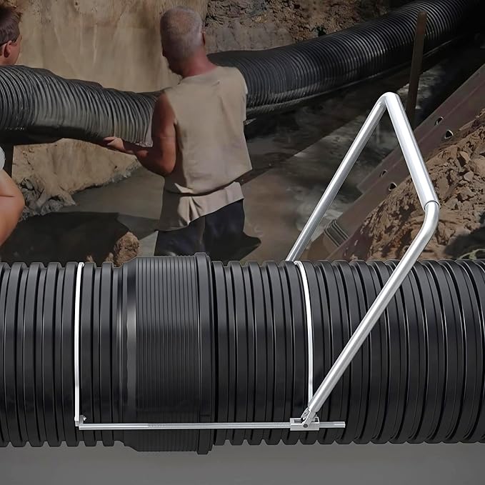 200-600mm HDPE Corrugated Pipe Tensioner，Heavy Duty Universal Pipe Clamp Tool，Manual Docking Pipeline Installation Tool, for Drainage Sewer Construction